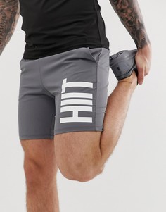 Серые шорты с логотипом HIIT-Серый
