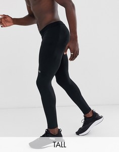 Черные леггинсы для бега из быстросохнущей ткани ASOS 4505 Tall-Черный