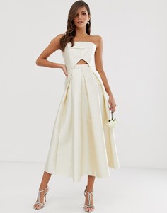 Структурированное свадебное платье-бандо ASOS EDITION-Красный