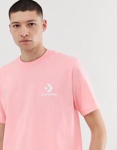 Розовая футболка с логотипом Converse-Розовый