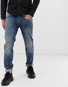 Эластичные зауженные джинсы Replay Anbass-Голубой