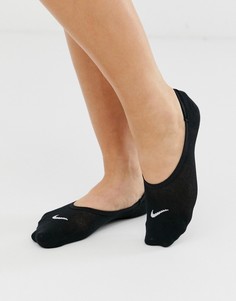 Черные невидимые носки Nike-Черный