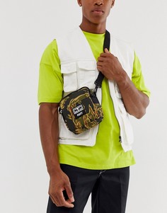 Зеленая сумка для путешествий с камуфляжным принтом тигра Obey - Drop Out-Зеленый