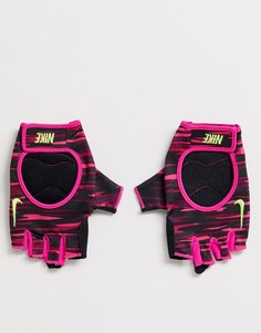 Розово-черные перчатки Nike Training-Розовый