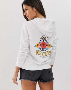 Белое пляжное худи с логотипом Rip Curl Locals Only-Мульти Ripcurl