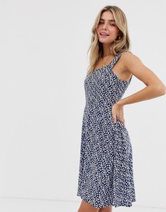 Короткое приталенное платье мини с цветочным принтом JDY-Мульти