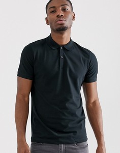 Черная футболка-поло Selected Homme-Черный