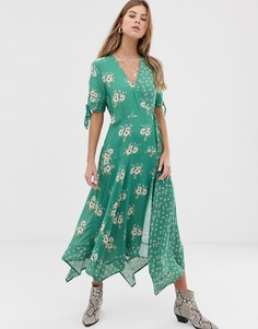 Платье с запахом Rahi Weekend-Зеленый