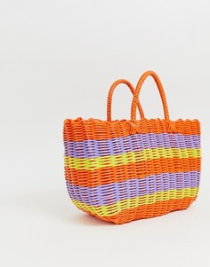 Сумка в разноцветную полоску Monki-Мульти
