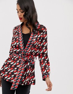 Куртка-кимоно с поясом Closet-Красный