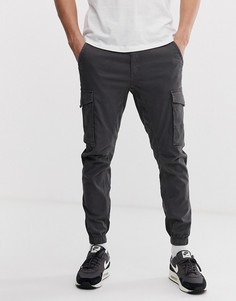 Серые брюки карго с манжетами Jack & Jones-Серый