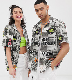 Рубашка с фотопринтом COLLUSION Unisex-Мульти