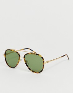 Солнцезащитные очки-авиаторы в черепаховой оправе Marc Jacobs-Мульти