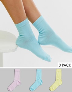 Набор из 3 пар носков ASOS DESIGN-Мульти