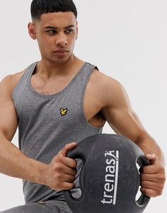 Серая меланжевая майка с логотипом Lyle & Scott Fitness-Серый