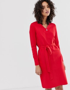 Платье с поясом Finery - Elm-Красный