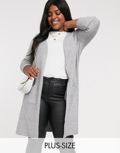 Кардиган с карманами Vero Moda Curve-Серый