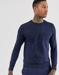 Темно-синий свитшот с логотипом BOSS Athleisure