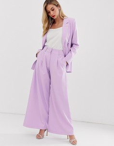Укороченные брюки с широкими штанинами Unique21-Фиолетовый