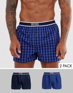 Набор из 2 тканых боксеров в клетку BOSS-Мульти