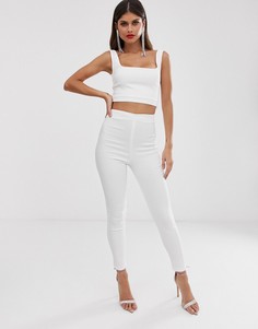 Белые строгие брюки от комплекта Vesper-Белый