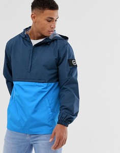 Куртка со вставками Hype-Темно-синий