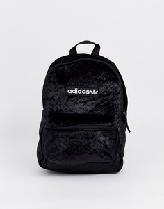 Черный бархатный рюкзак adidas Originals