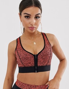 Кроп-топ колор блок с меланжевой вставкой In The Style-Мульти