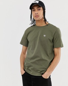 Зеленая футболка с маленьким логотипом Calvin Klein Jeans-Зеленый