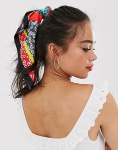 Головной платок с цветочным принтом ASOS DESIGN-Мульти