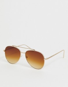Золотистые солнцезащитные очки-авиаторы Skinnydip Аrizona-Мульти