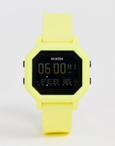 Цифровые часы цитрусового цвета с силиконовым ремешком Nixon A1210 Siren-Желтый