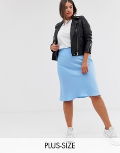 Светло-синяя юбка River Island Plus-Синий