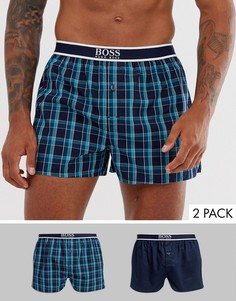 Набор из 2 тканых боксеров в клетку BOSS-Мульти