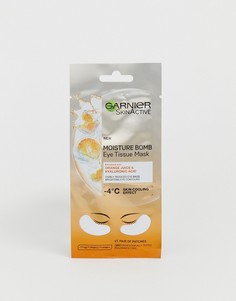 Тканевая маска для кожи вокруг глаз с гиалуроновой кислотой и апельсиновым соком Garnier - Moisture Bomb, 6 г (набор из 5 шт.), скидка 33%-Бесцветный