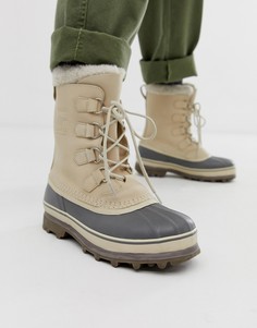 Бежевые непромокаемые ботинки Sorel - Caribou-Бежевый