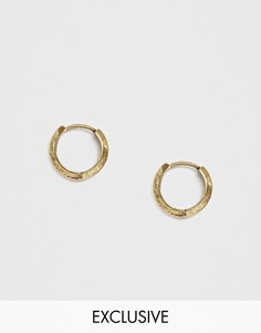 Серьги-кольца Reclaimed Vintage Inspired эксклюзивно для ASOS-Золотой