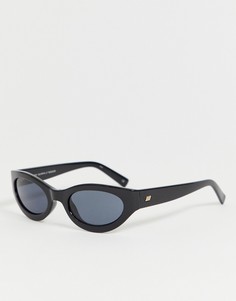 Черные солнцезащитные очки в квадратной оправе Le Specs-Черный