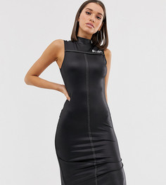 Черное облегающее платье с мокрым эффектом Puma - Exclusive-Черный