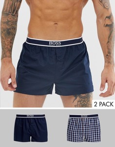 Набор из 2 тканых боксеров в клетку BOSS-Мульти