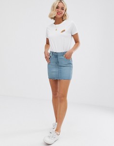 Джинсовая мини-юбка Parisian-Синий