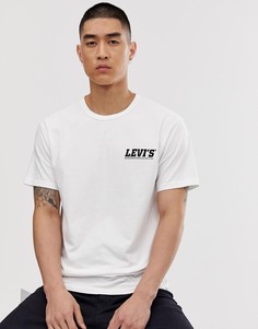 Белая футболка с маленьким логотипом Levis Skateboarding-Белый