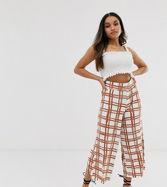 Кюлоты в клетку ASOS DESIGN Petite-Мульти