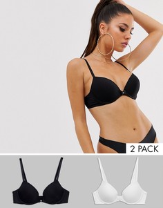 Комплект из 2 уплотненных футболок-лифов Hunkemoller-Многоцветный