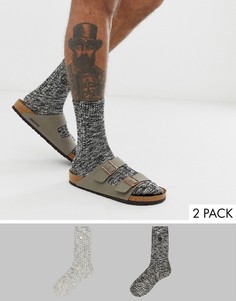Меланжевые носки с добавлением хлопка в подарочной упаковке Birkenstock - Набор из 2 шт.-Мульти
