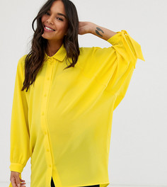 Желтая oversize-рубашка Blume Maternity-Желтый