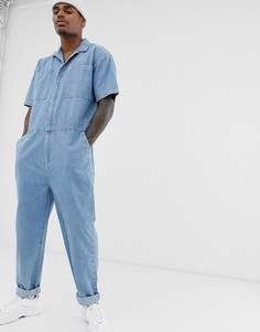 Синий джинсовый комбинезон ASOS DESIGN