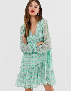 Платье мини в клетку Essentiel Antwerp-Мульти