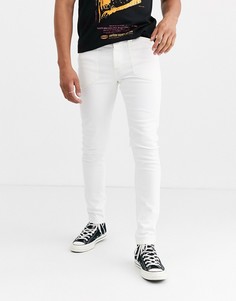 Белые джинсы скинни с контрастными швами Heart & Dagger-Белый