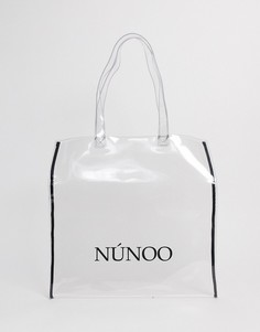 Большая прозрачная сумка-тоут Nunoo-Очистить